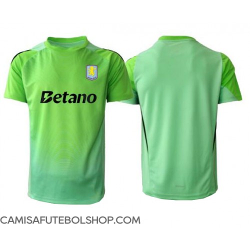 Camisa de time de futebol Aston Villa Goleiro Replicas 2º Equipamento 2025-26 Manga Curta Camisa de time de futebol Aston Villa Goleiro Replicas 2º Equipamento 2025-26 Manga Curta